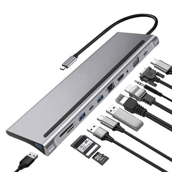 USB-C to HDTV multifunction adapter 11 ports