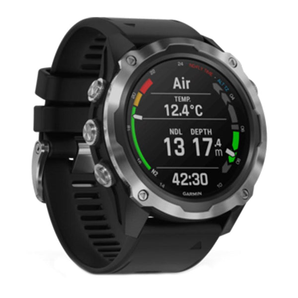 Garmin Descent MK2 Stainless Steel With Black Band