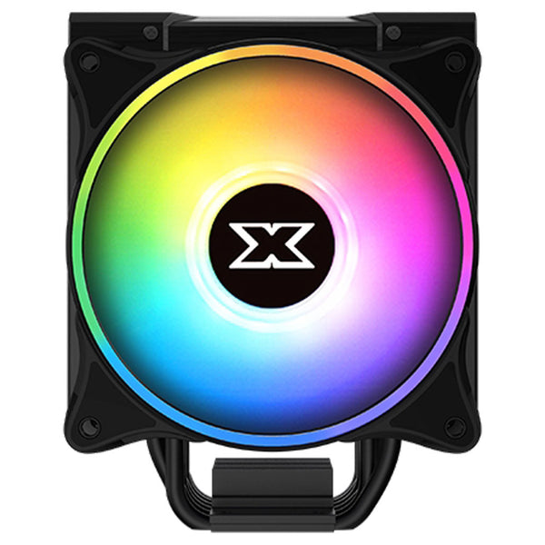 Xigmatek Windpower Pro (Black Anodize Finish,Twin AT120 ARGB Fan - ARGB LED Top Cover,Reinforced Metal Backplate)