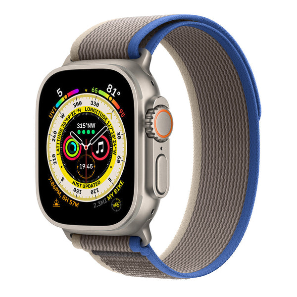 Apple Watch Ultra (2022) 49mm - Blue/Gray Trail Loop