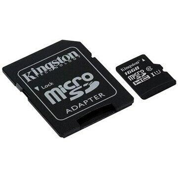 Kingston microSD Memory Card with SD Adapter (Class 10)